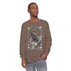 Raven Skull Card Long Sleeve T-Shirt