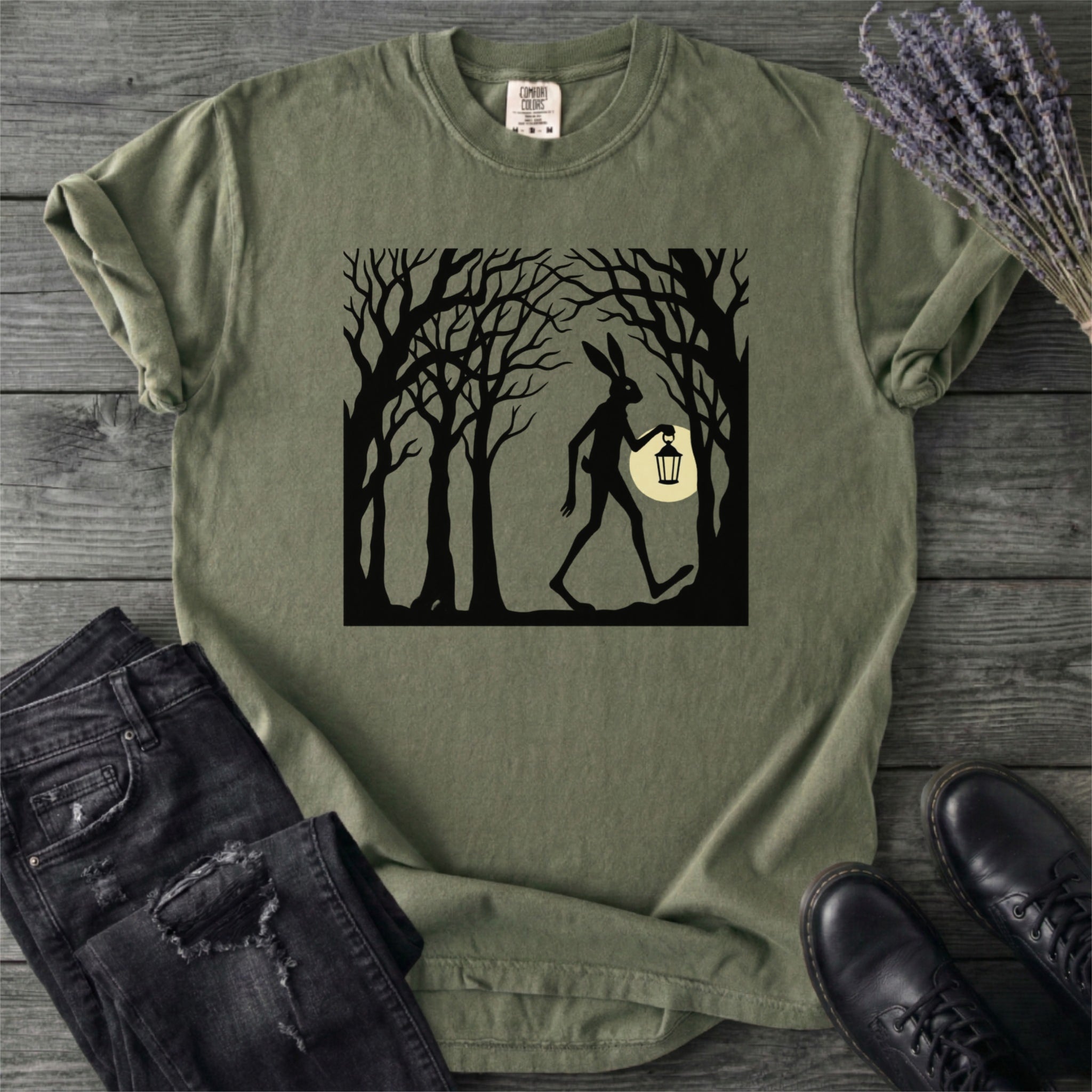 Tall Rabbit Spooky Easter T-Shirt