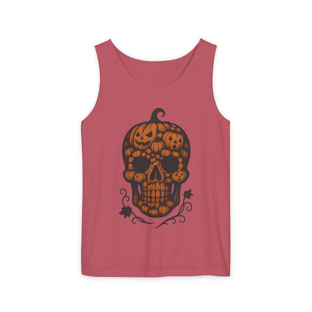 Pumpkin Skull Tank Top
