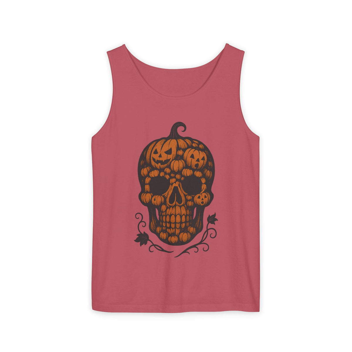 Pumpkin Skull Tank Top