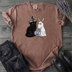 Easter Bunny And Black Cat T-Shirt