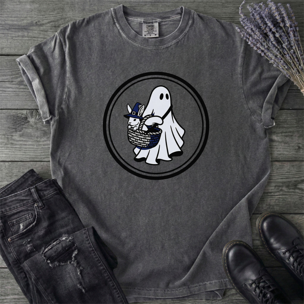Ghost Bunny Basket T-Shirt