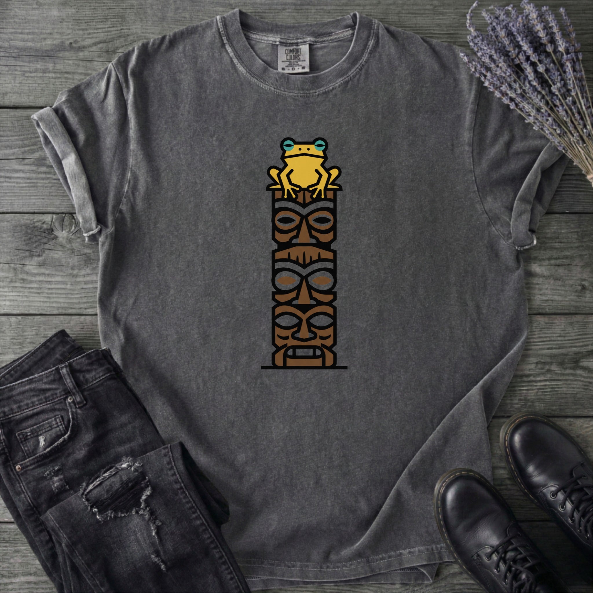 Tiki Tower Frog T-Shirt