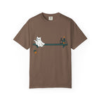 Ghost Cat Knocking Off T-Shirt