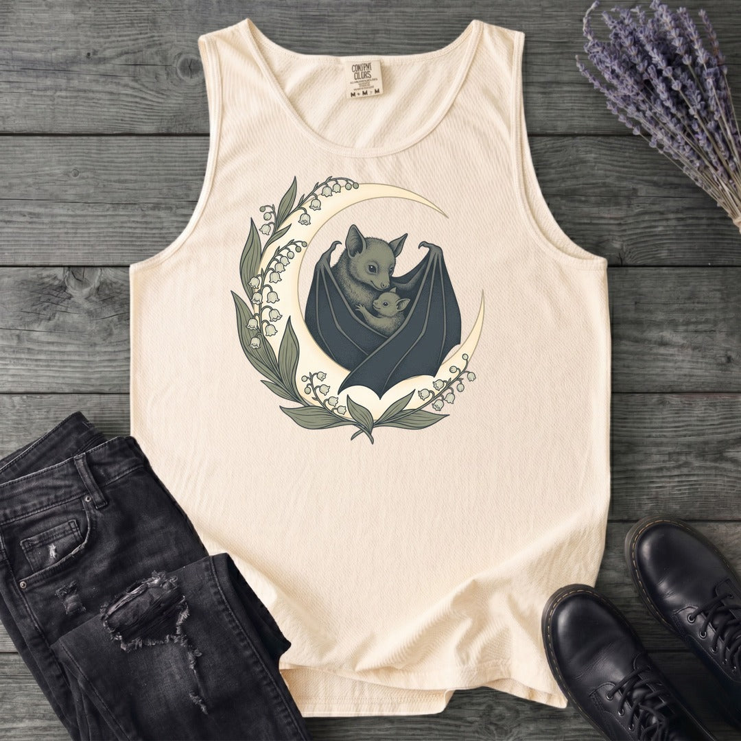 Mom And Baby Bat Tank Top