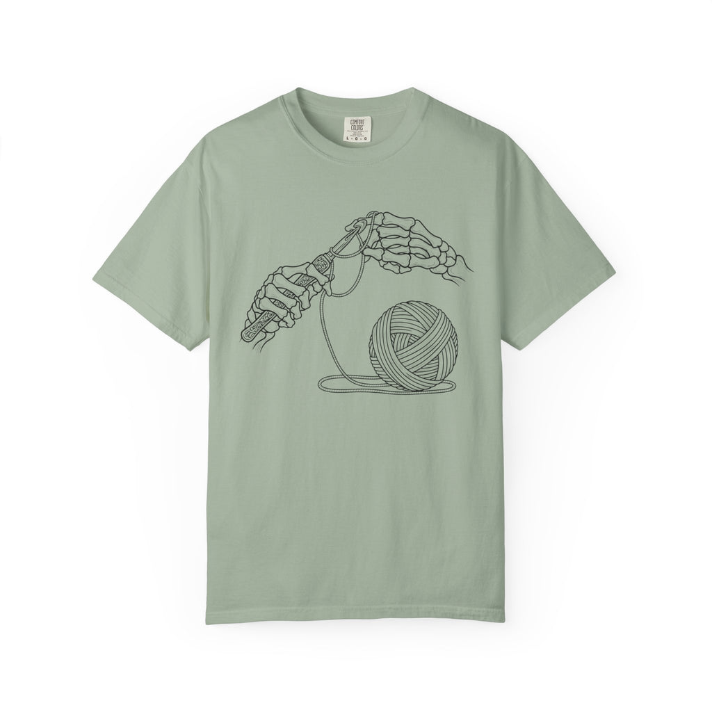 Skeleton Crocheting T-Shirt