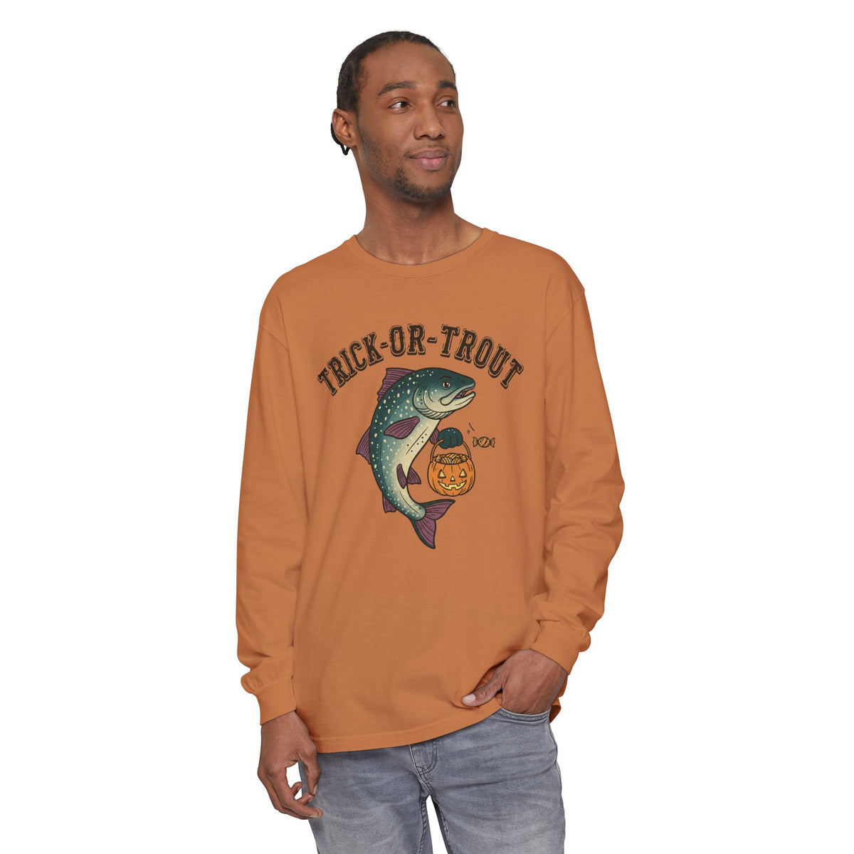 Trick Or Trout Long Sleeve T-Shirt