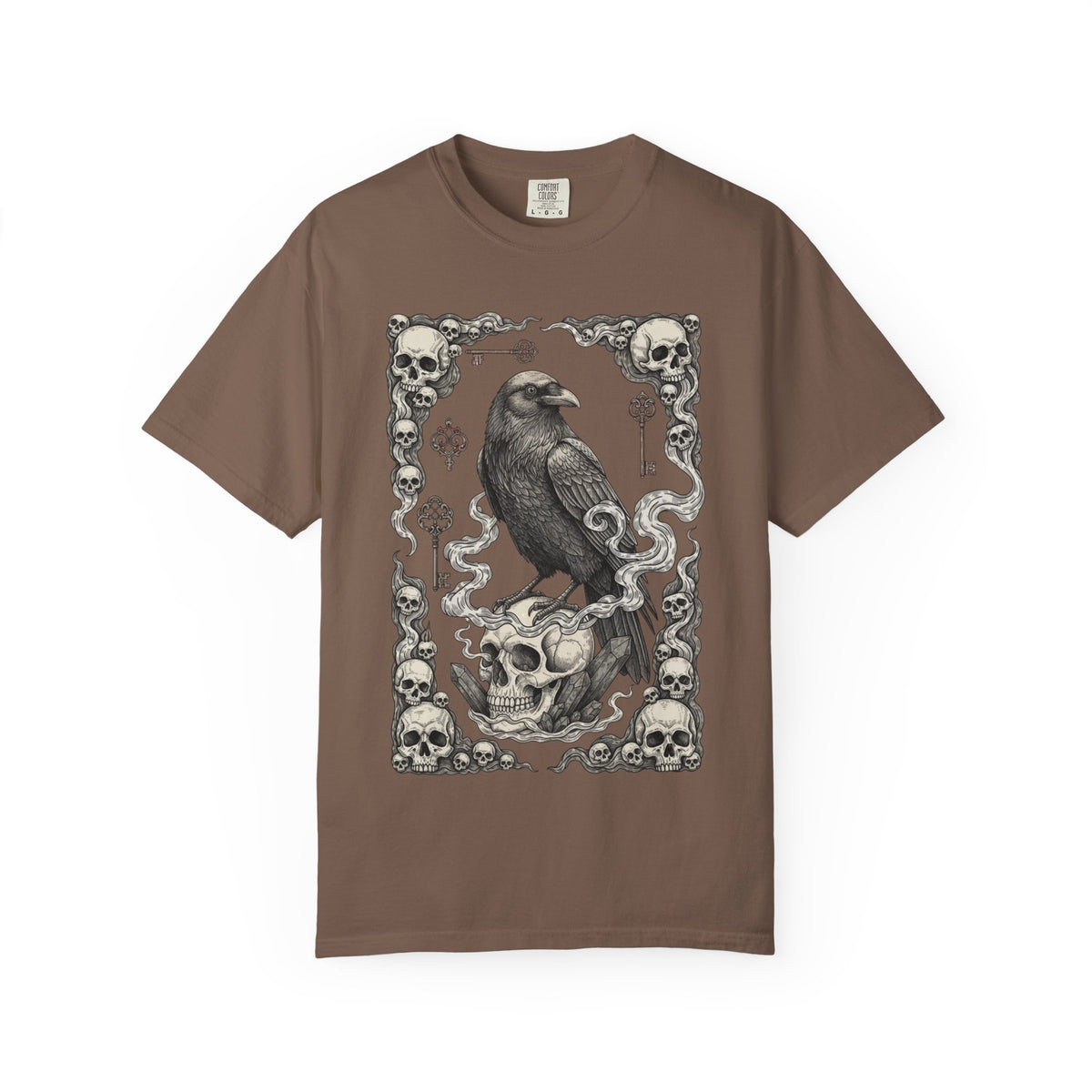 Raven Skull Card T-Shirt