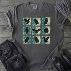 Grunge Owl Grid T-Shirt