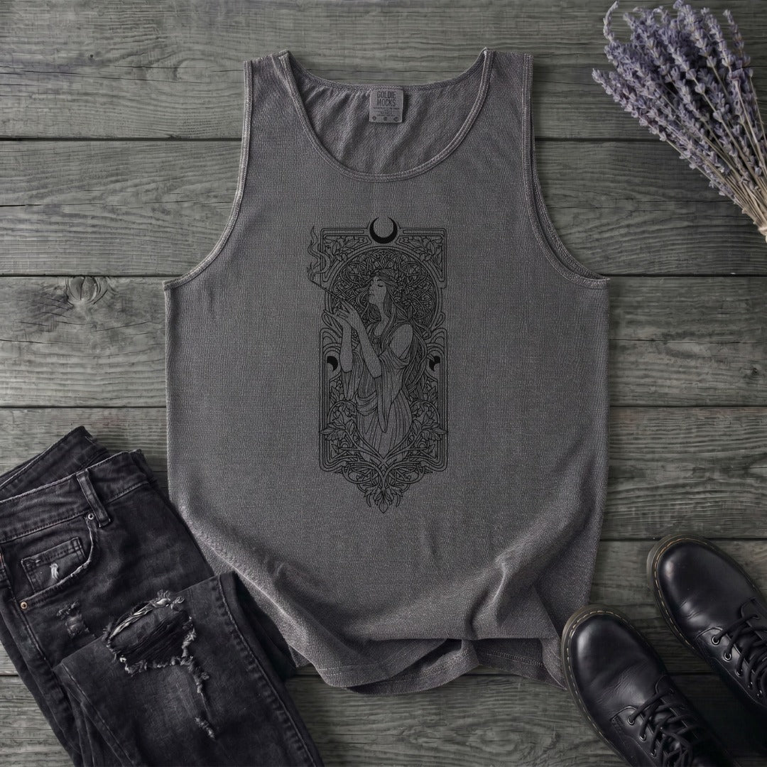Art Nouveau Goddess Tank Top