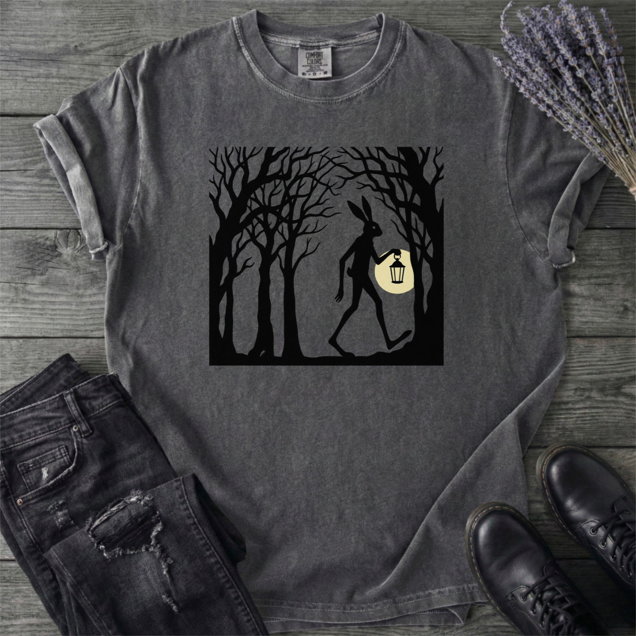 Tall Rabbit Spooky Easter T-Shirt