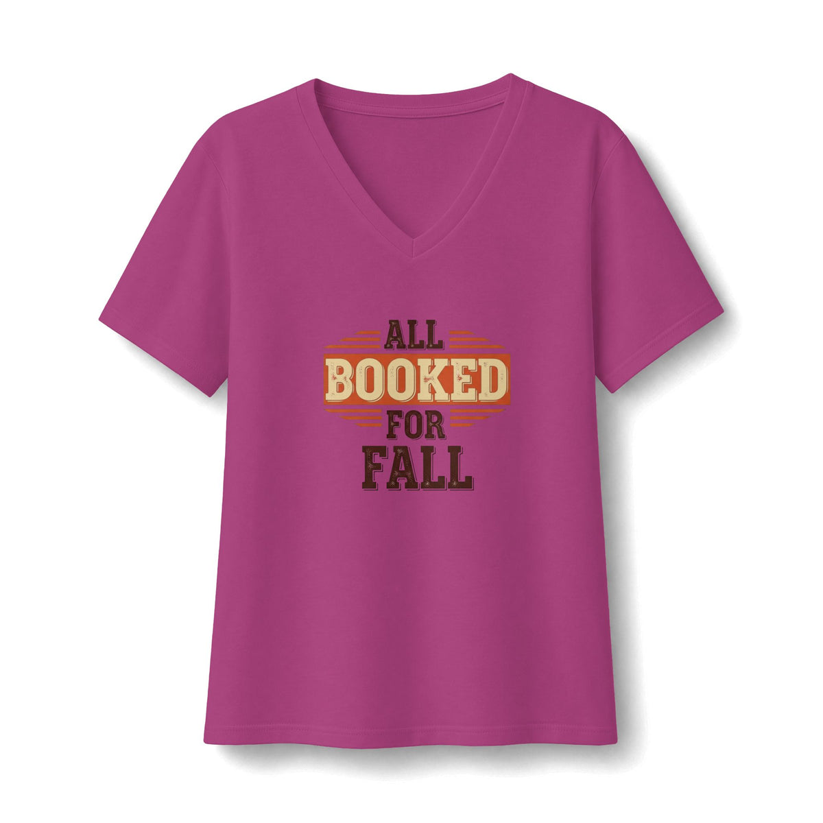 All Booked For Fall V-Neck T-Shirt
