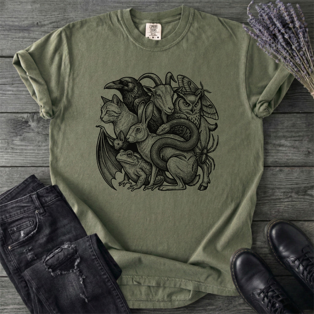 Familiar Collage Stack T-Shirt