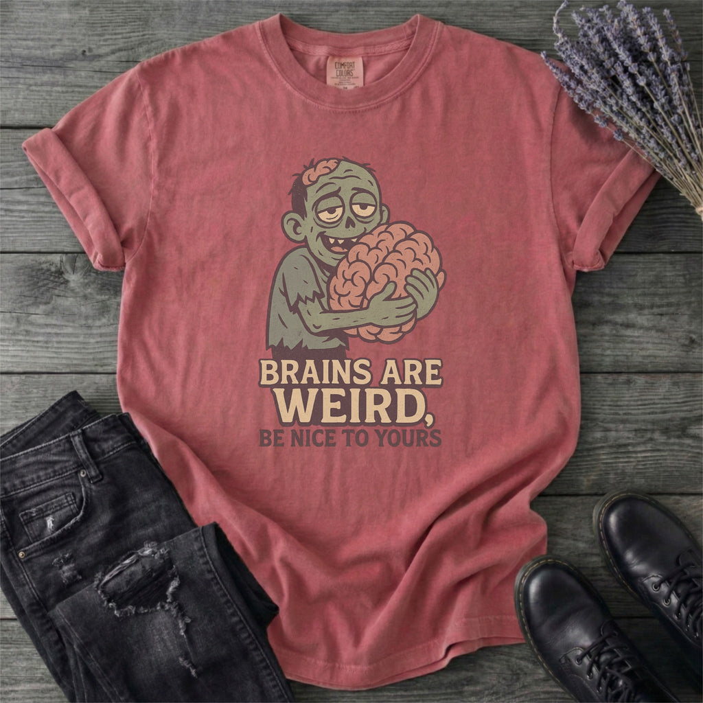 Brains Are Weird Zombie T-Shirt
