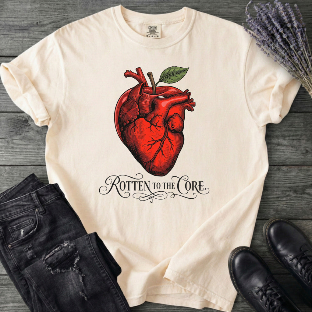 Rotten To The Core Anatomical Apple T-Shirt