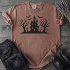 Haunted House Silhouette T-Shirt