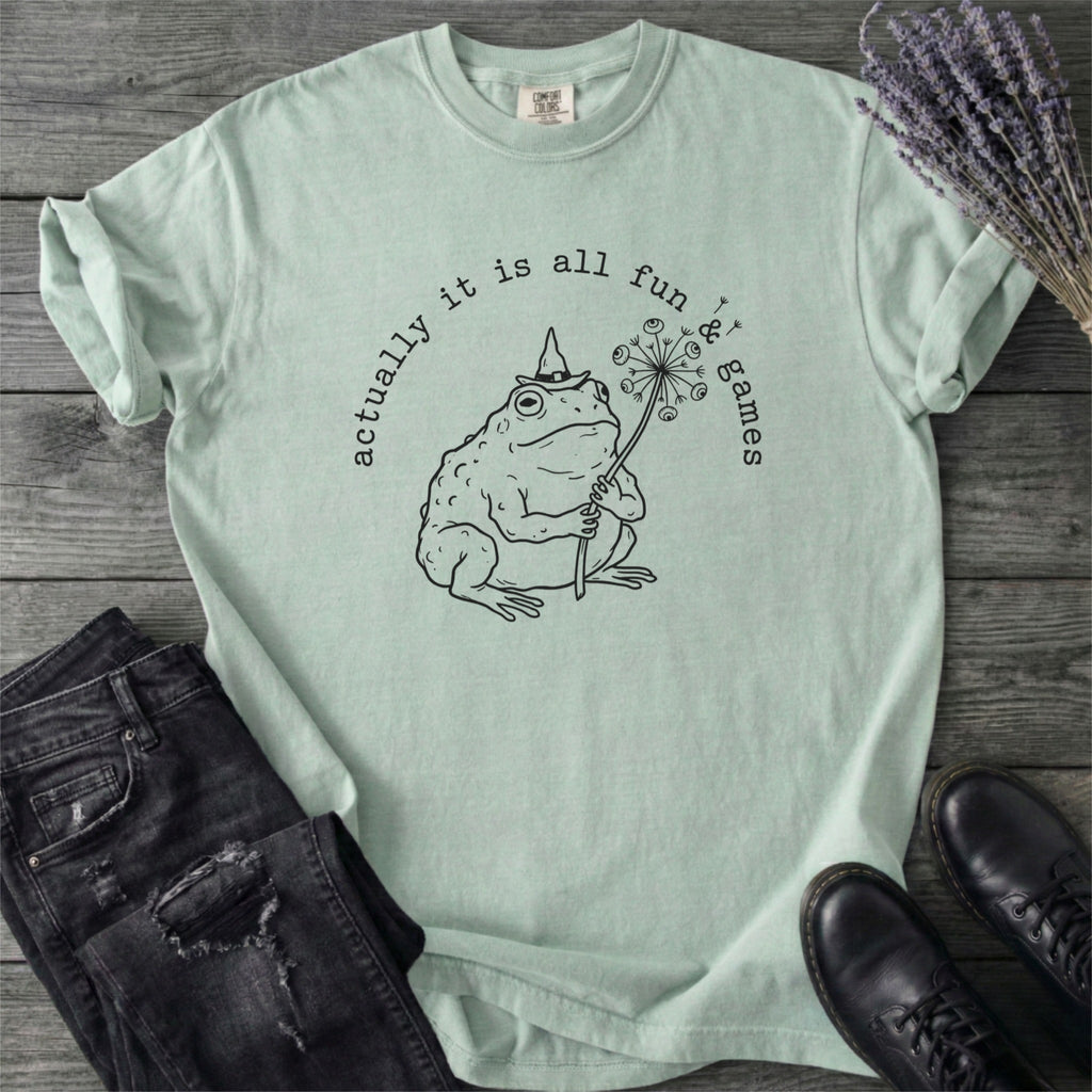 Actually It Is All Fun & Games Frog T-Shirt