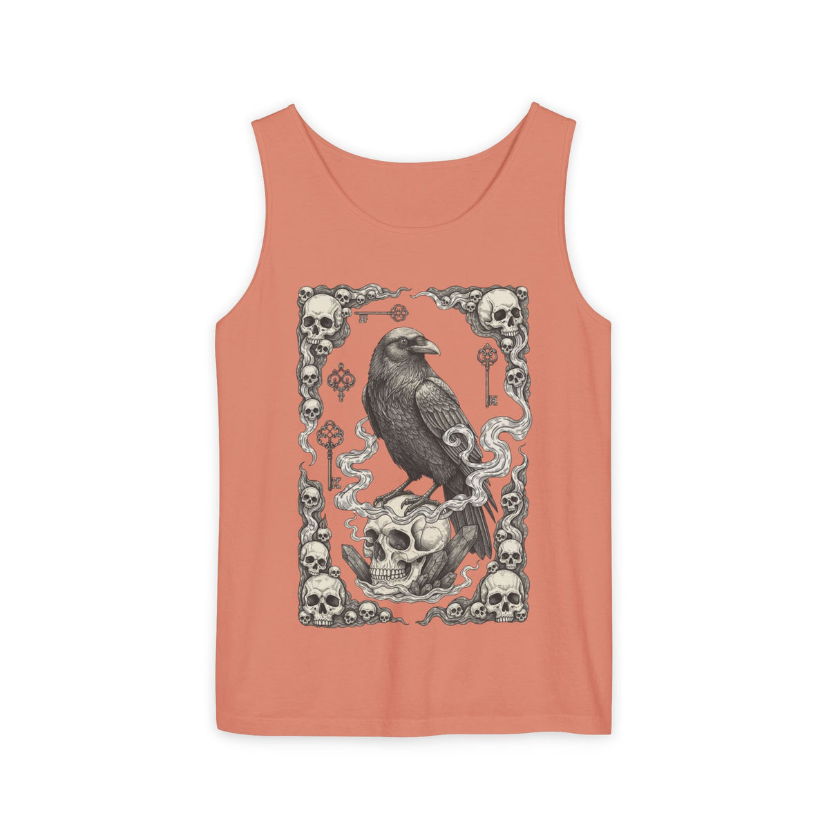 Raven Skull Card Tank Top
