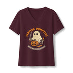 Carving Pumpkins Evolved V-Neck T-Shirt