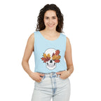 Fall Leaf Skull Tank Top