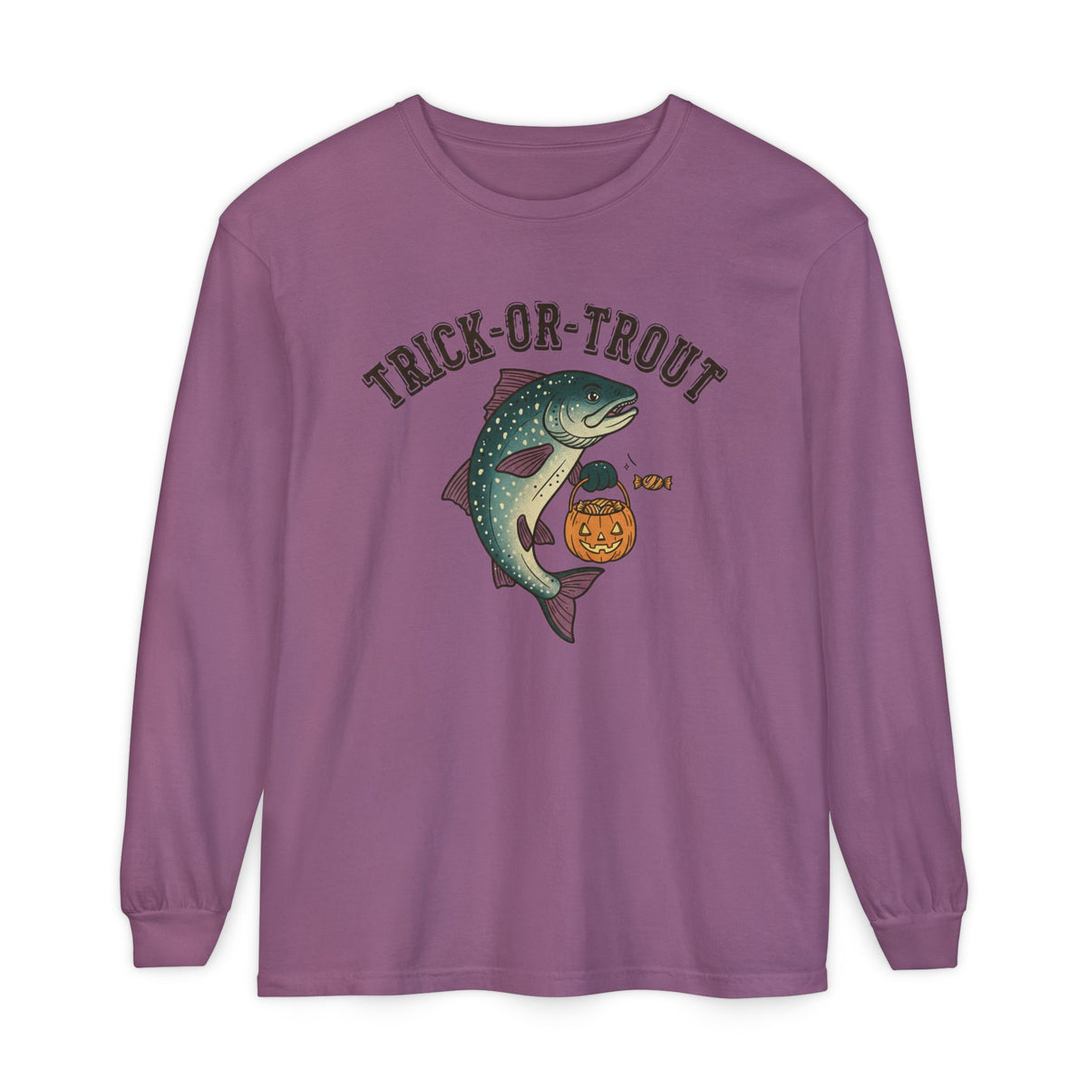 Trick Or Trout Long Sleeve T-Shirt