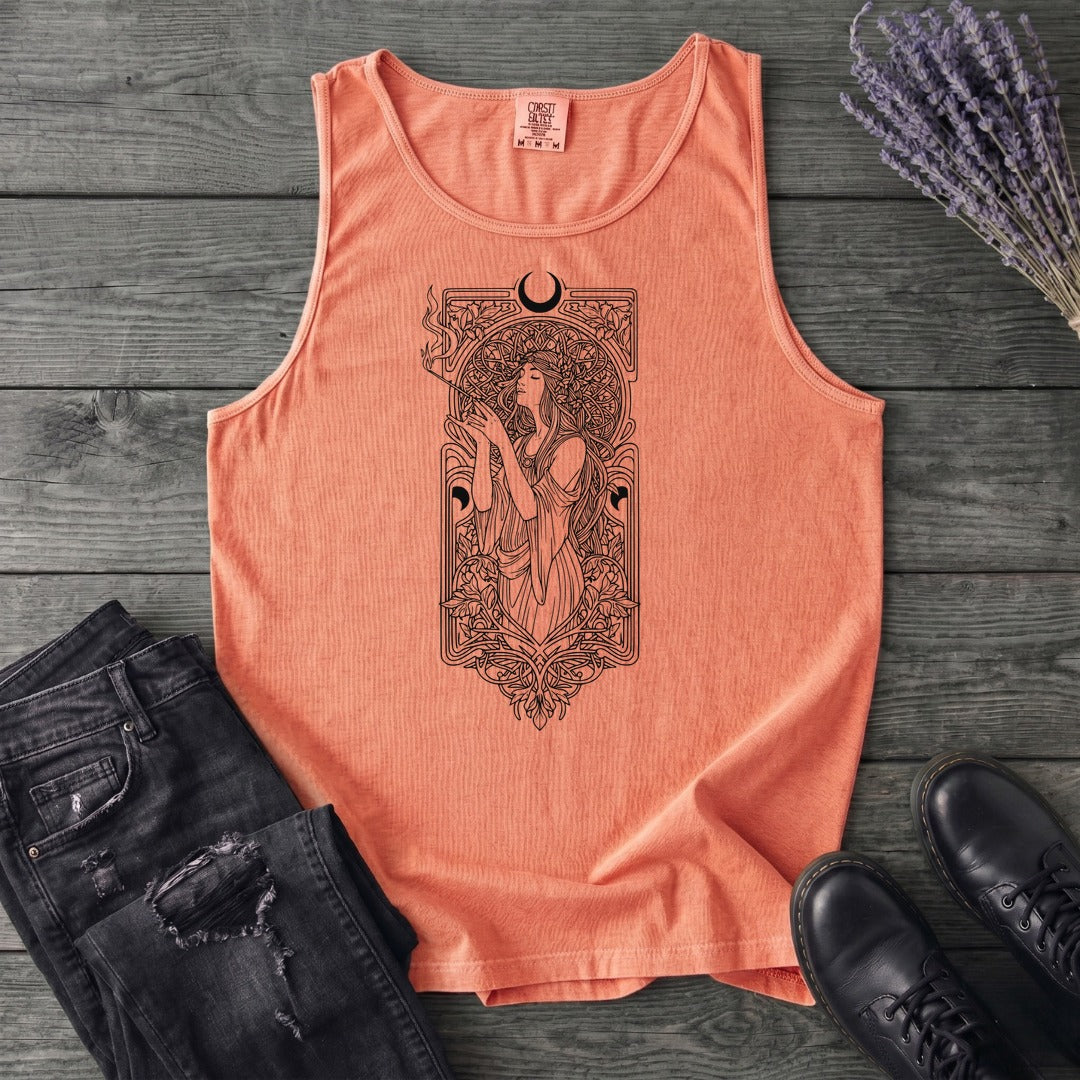 Art Nouveau Goddess Tank Top