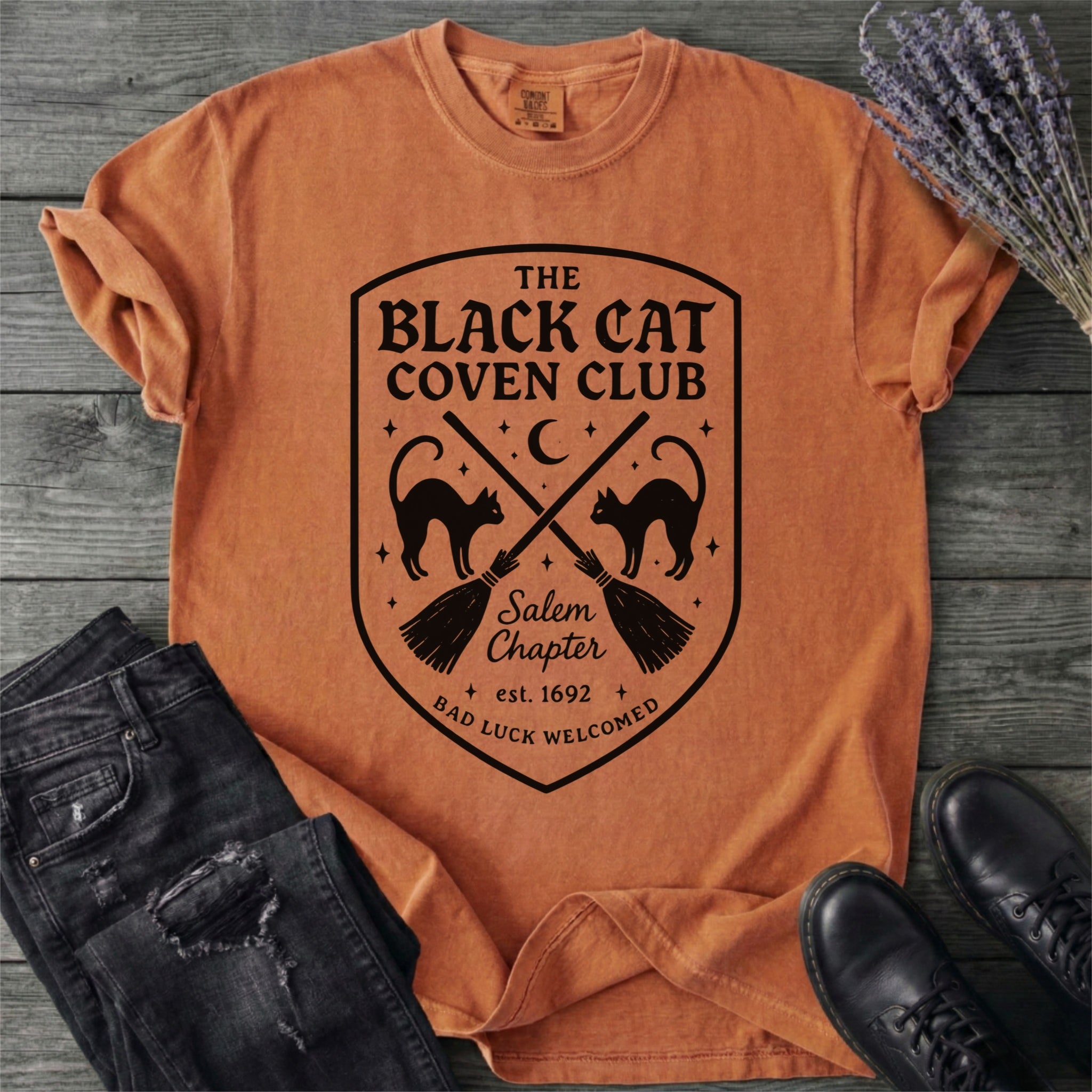 Black Cat Coven Club T-Shirt