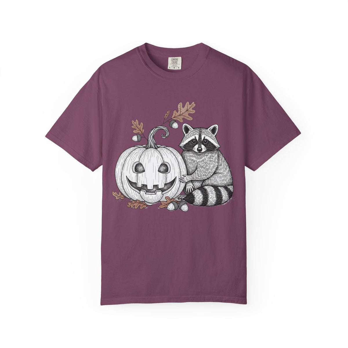 Raccoon And Pumpkin T-Shirt