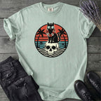 Tropical Cat And Skull T-Shirt