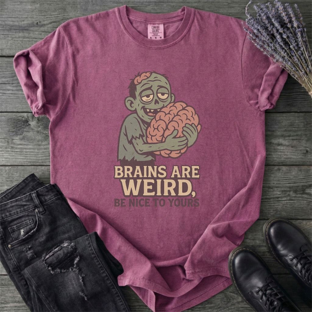 Brains Are Weird Zombie T-Shirt