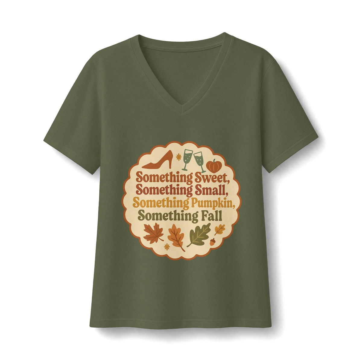 Something Fall V-Neck T-Shirt