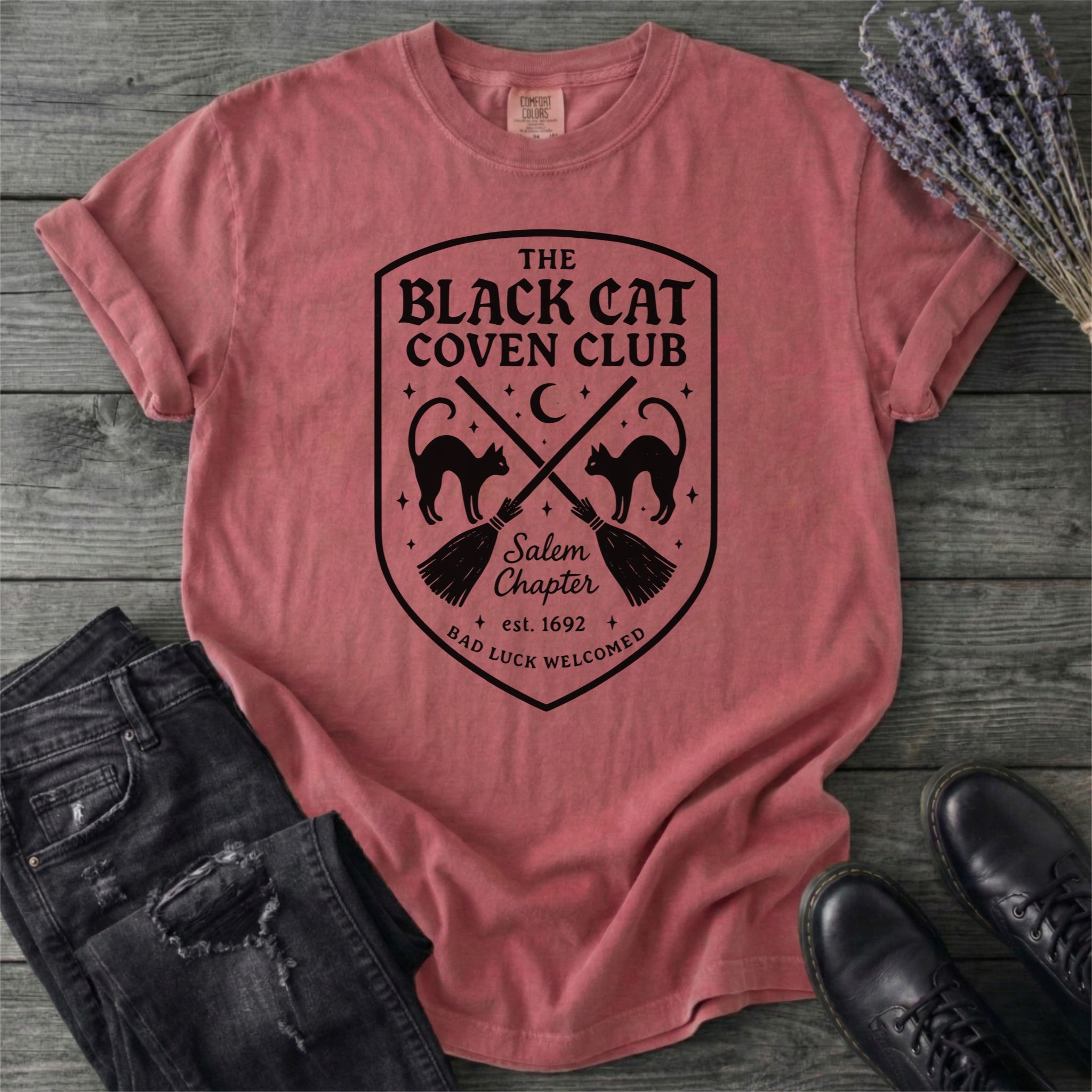 Black Cat Coven Club T-Shirt