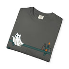 Ghost Cat Knocking Off T-Shirt