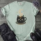 Celestial Cat Coffee T-Shirt