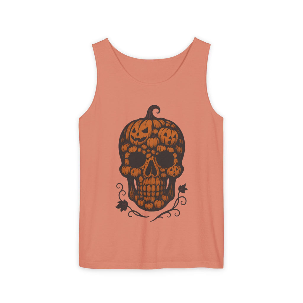 Pumpkin Skull Tank Top
