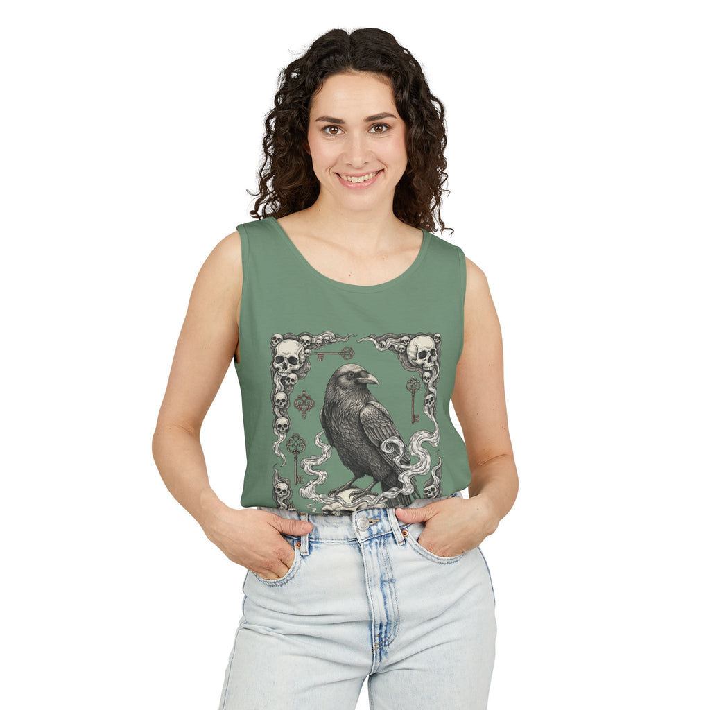 Raven Skull Card Tank Top