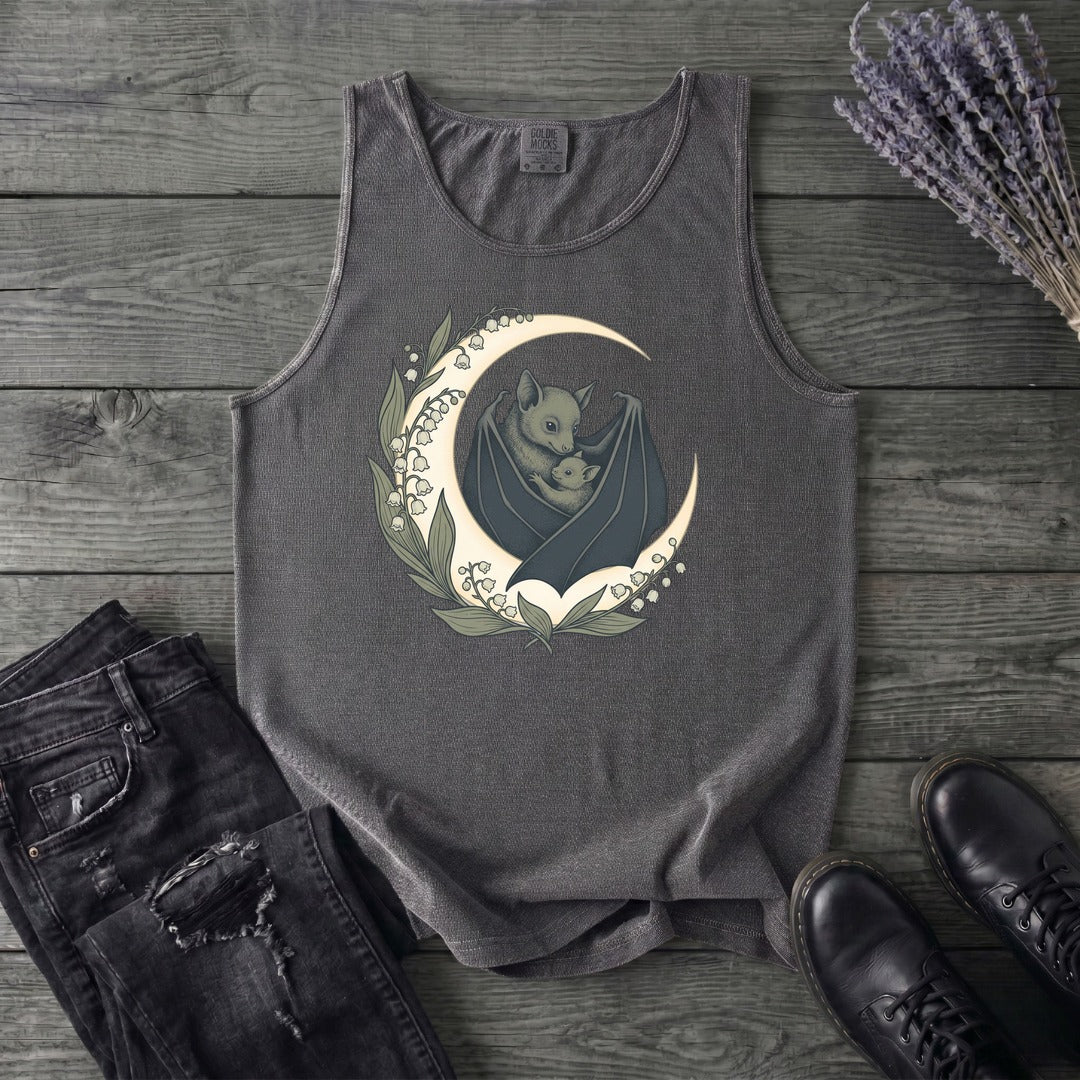 Mom And Baby Bat Tank Top