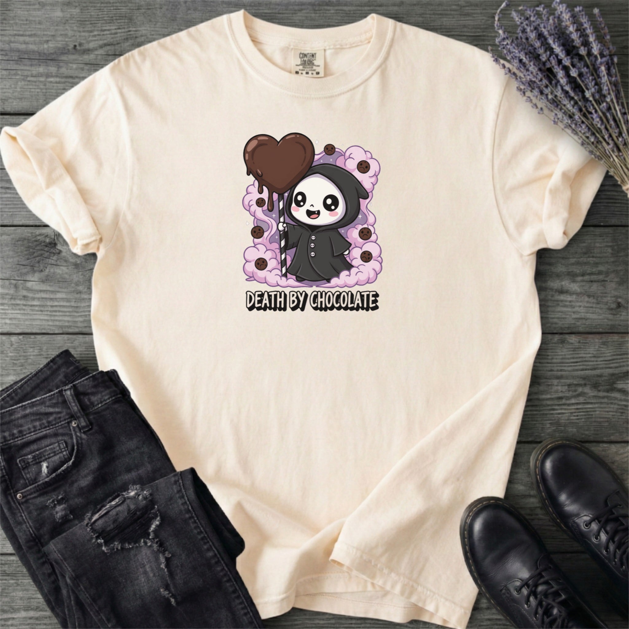 Grim Reaper Death By Chocolate T-Shirt