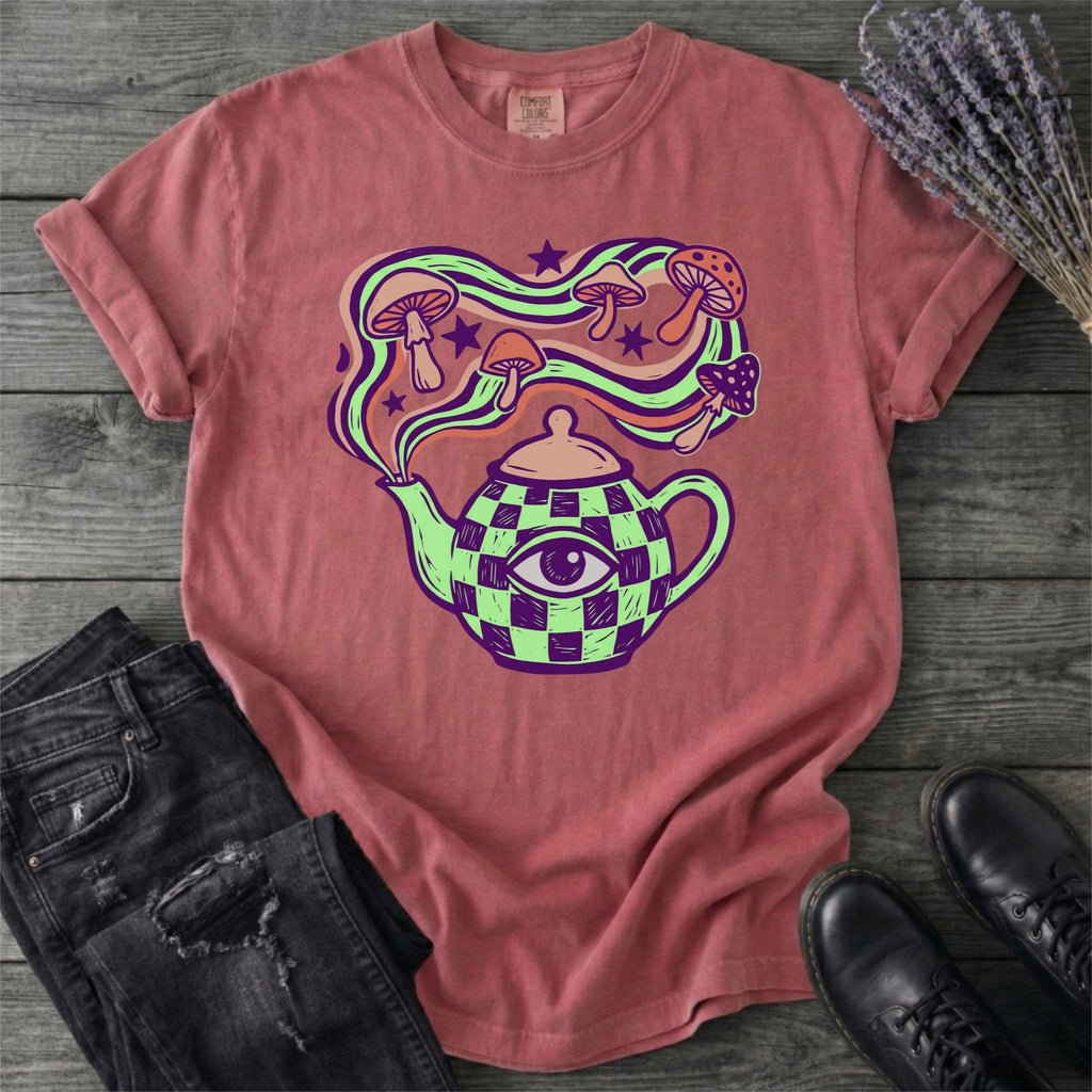 Psychedelic Teapot Mushrooms T-Shirt