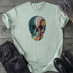 Psychedelic Striped Skull T-Shirt