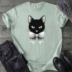 Retro Halftone Coquette Black Cat T-Shirt