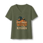 The Only Witch In The Kitchen V-Neck T-Shirt