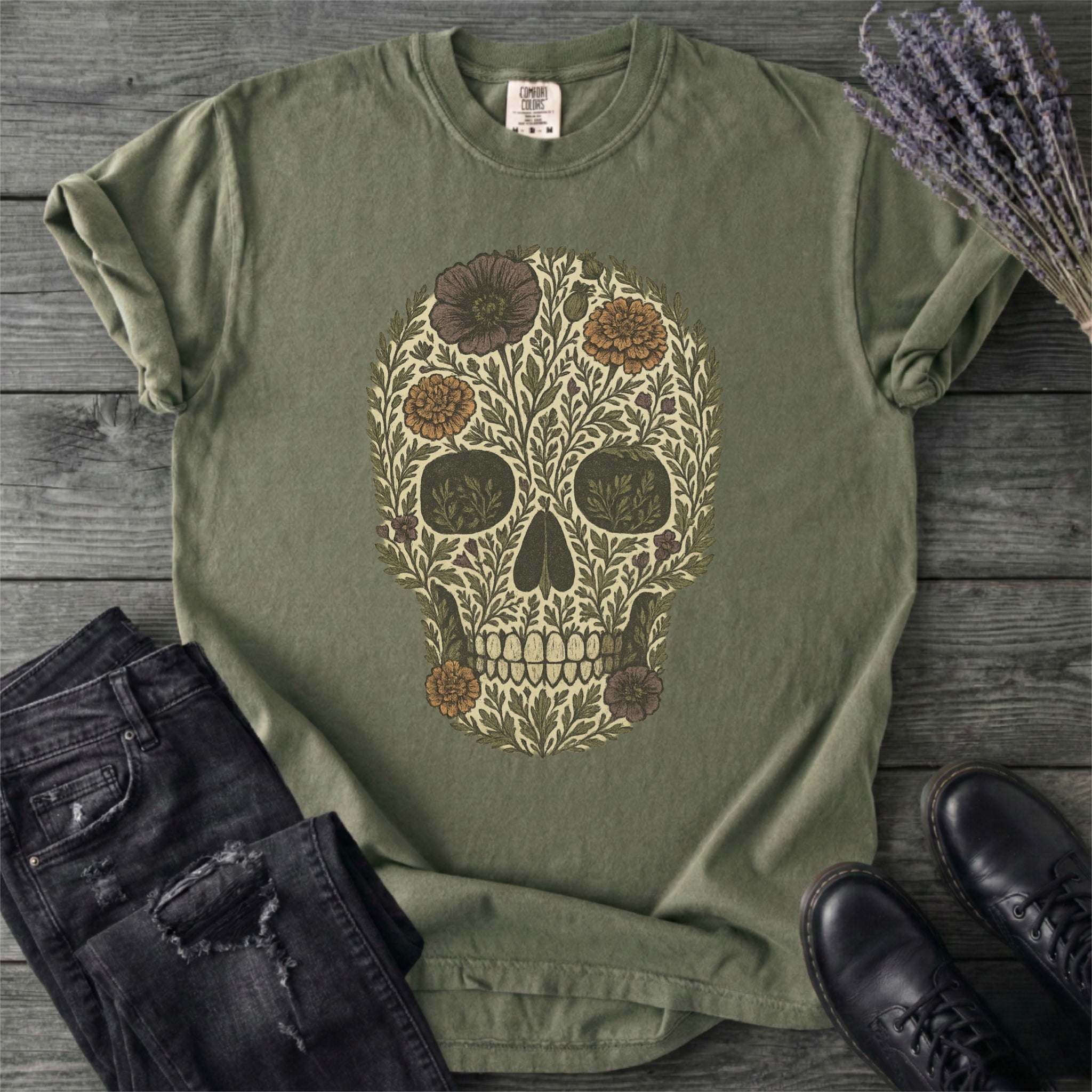 Wildflower Skull T-Shirt