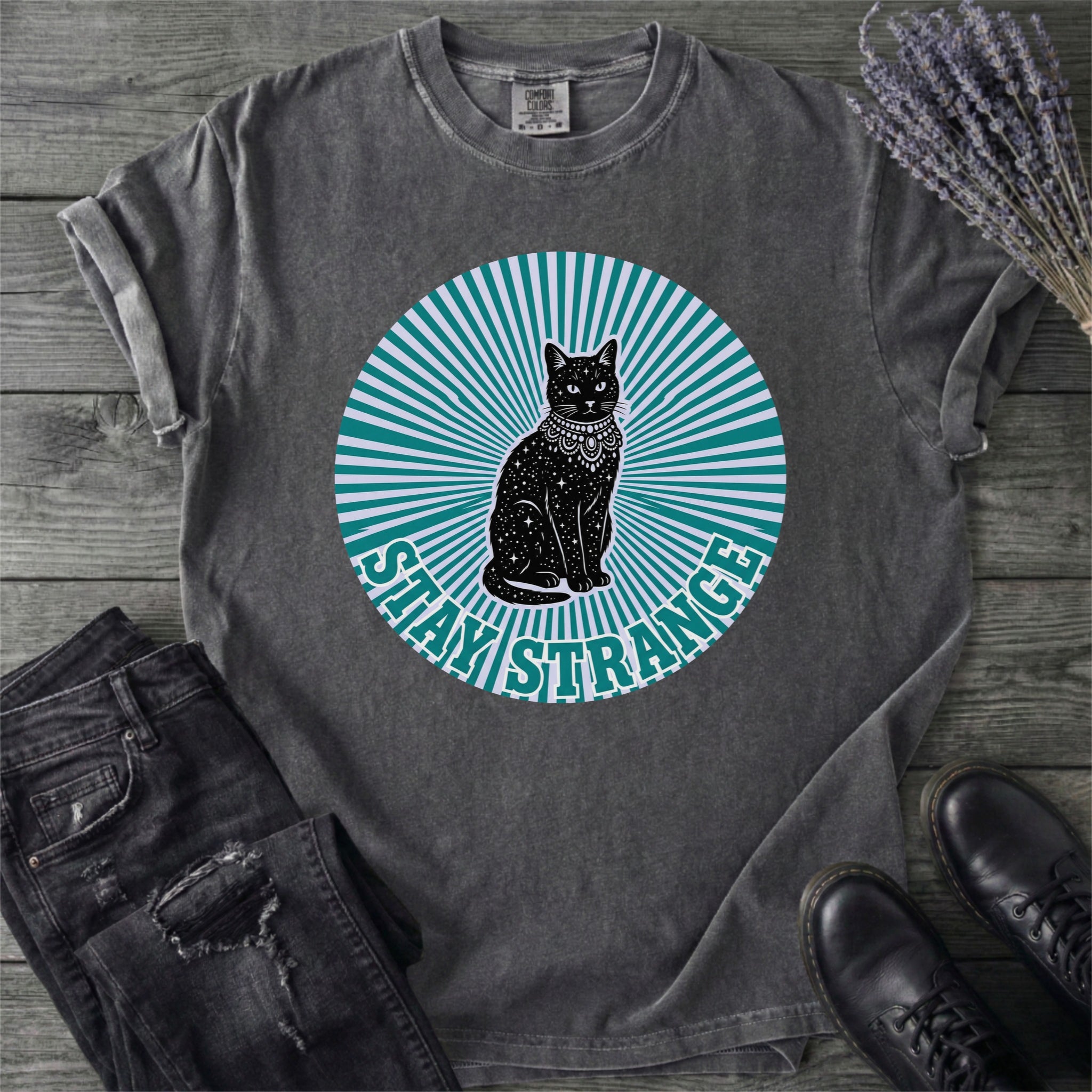 Stay Strange Celestial Cat T-Shirt