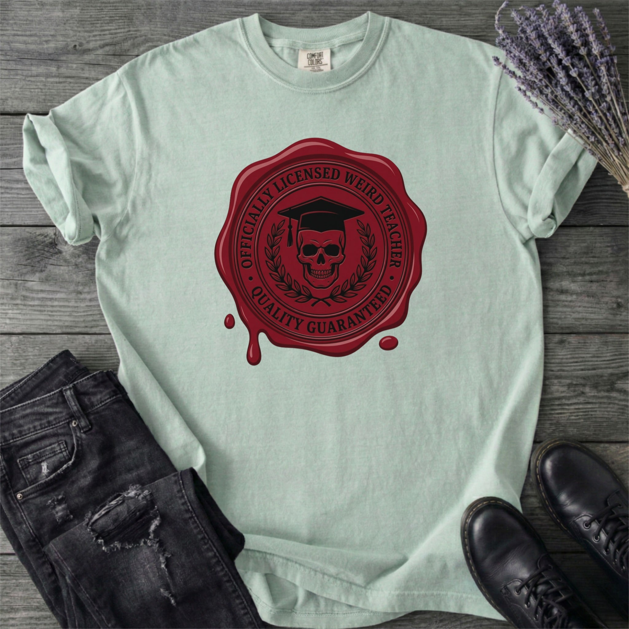 Weird Teacher Wax Seal T-Shirt