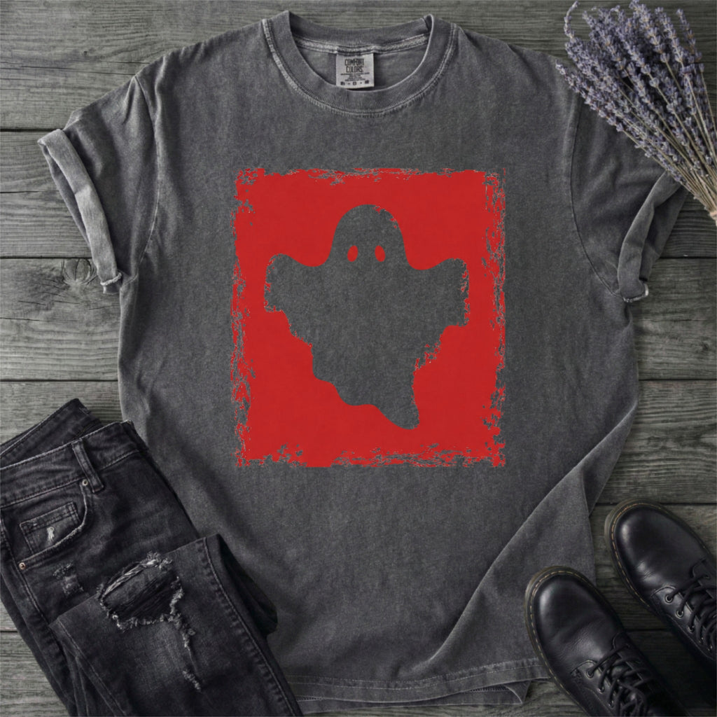 Grunge Stencil Ghost T-Shirt