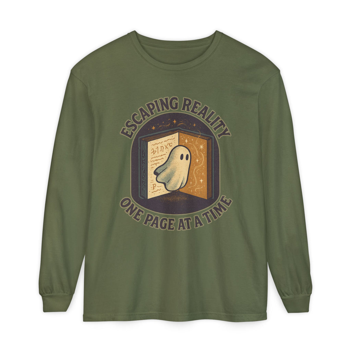 Escaping Reality One Page At A Time Long Sleeve T-Shirt