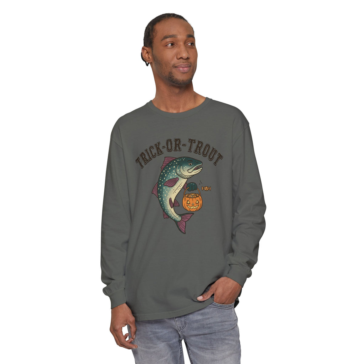 Trick Or Trout Long Sleeve T-Shirt
