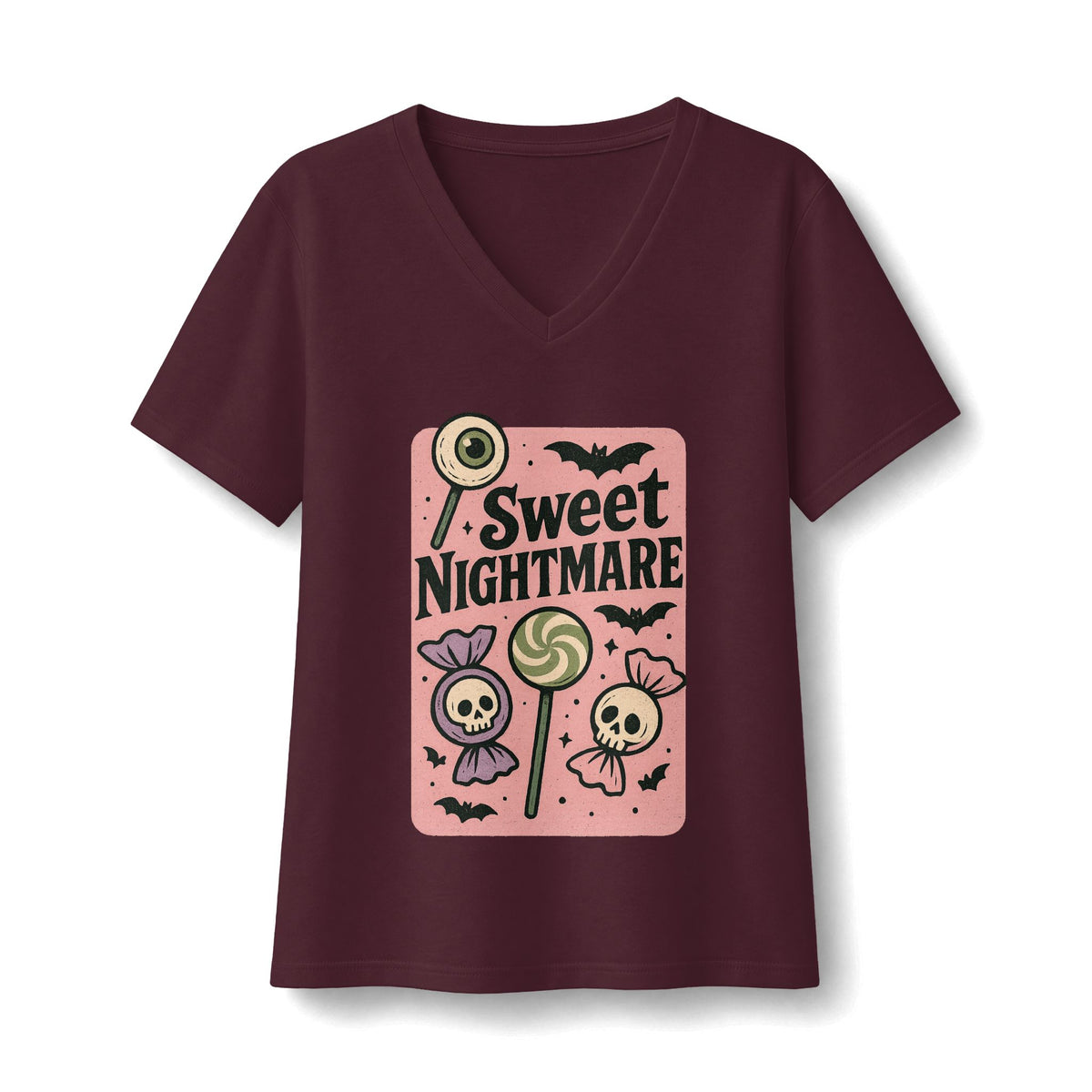 Pastel Sweet Nightmare V-Neck T-Shirt