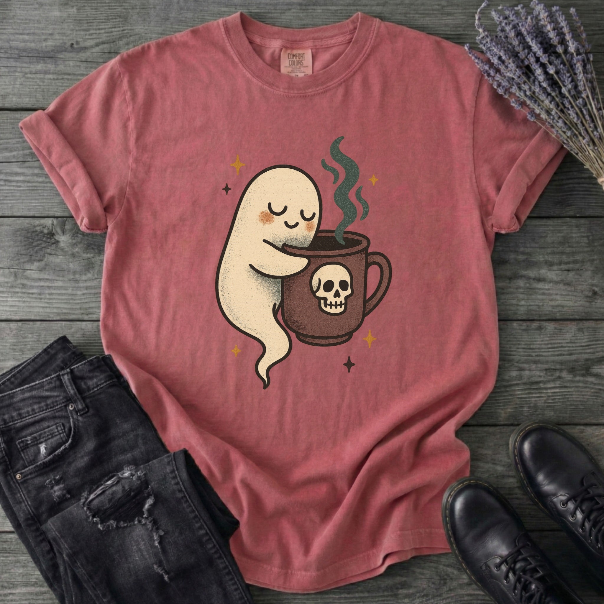 Ghost Coffee Hug T-Shirt